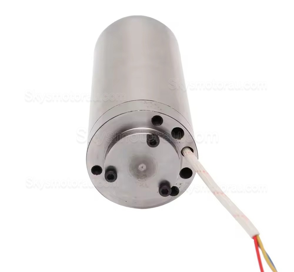0.3kW Water Cooled Spindle Motor JGD-48-0.3k ER8 Collet 75V 0.04Nm 60000RPM